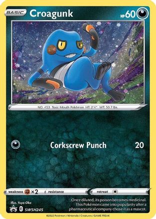 Croagunk SWSH245 - Holofoil SWSH Sword & Shield Promo Cards - Promo