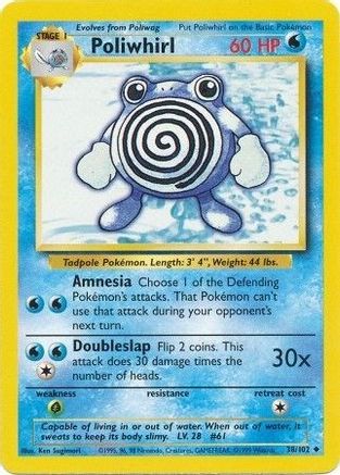 Poliwhirl 038/102 Base Set - Uncommon