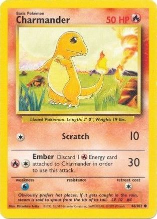 Charmander 046/102 Base Set - Common