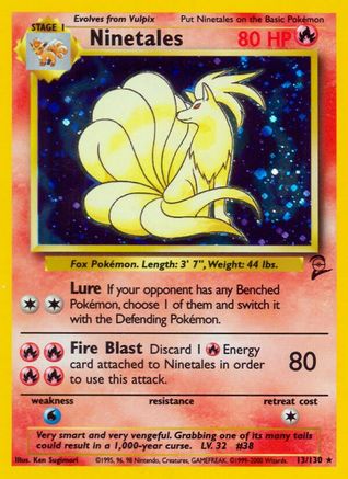 Ninetales 013/130 - Holofoil Base Set 2 - Holo Rare