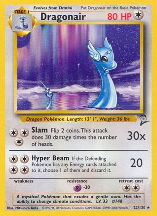 Dragonair 022/130 Base Set 2 - Rare