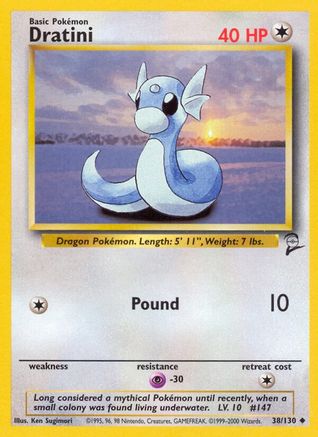 Dratini 038/130 Base Set 2 - Uncommon