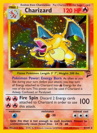 Charizard 004/130 - Holofoil Base Set 2 - Holo Rare