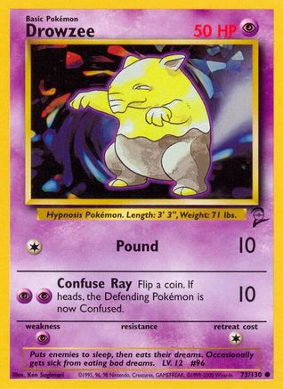 Drowzee 073/130 Base Set 2 - Common
