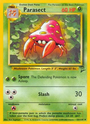 Parasect 055/130 Base Set 2 - Uncommon