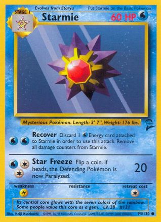 Starmie 094/130 Base Set 2 - Common