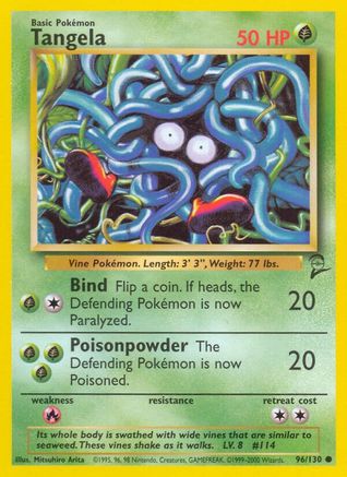 Tangela 096/130 Base Set 2 - Common