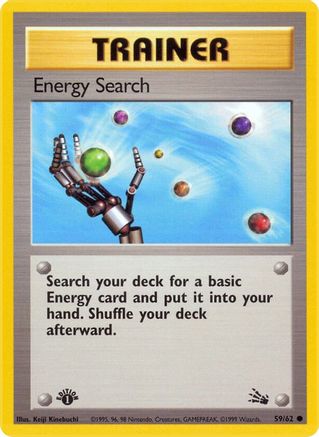 Energy Search 059/62 - 1st Edition Fossil - Common