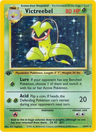Victreebel (14) 014 - Unlimited Holofoil Jungle - Holo Rare