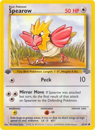 Spearow 062/64 - 1st Edition Jungle - Common