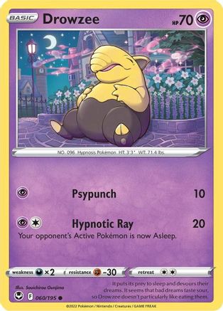 Drowzee 060/195 SWSH12 Silver Tempest - Common