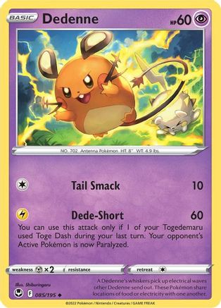 Dedenne 085/195 SWSH12 Silver Tempest - Uncommon