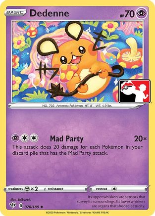 Dedenne 078 Prize Pack Series Cards - Uncommon