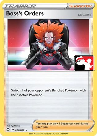 Boss's Orders 058/072 Prize Pack Series Cards - Rare
