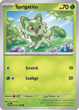 Sprigatito 013/198 - Holofoil Miscellaneous Cards & Products - Promo