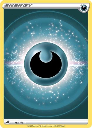 Darkness Energy (Texture Full Art) 158/159 - Holofoil Crown Zenith - Ultra Rare