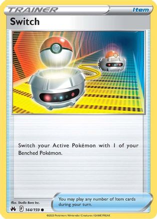 Switch 144/159 - Reverse Holofoil Crown Zenith - Common