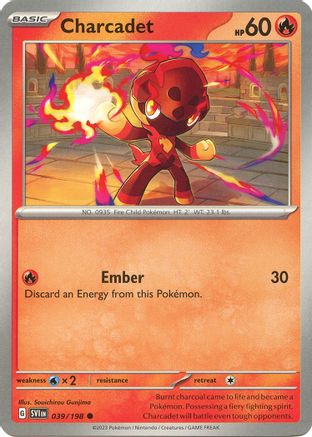 Charcadet 039/198 - Reverse Holofoil SV01 Scarlet & Violet Base Set - Common