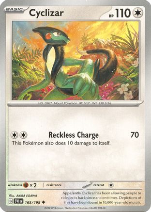 Cyclizar 163/198 SV01 Scarlet & Violet Base Set - Uncommon
