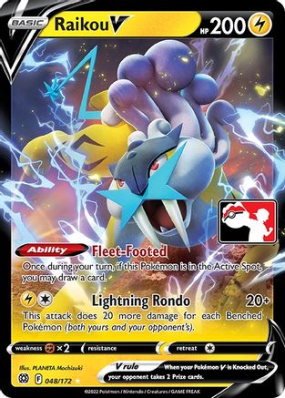 Raikou V 048/172 - Holofoil Prize Pack Series Cards - Ultra Rare