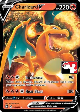 Charizard V (Prize Pack Series 2) 017 - Holofoil Prize Pack Series Cards - Ultra Rare