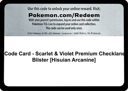 Code Card SV01 Scarlet & Violet Base Set - Code Card