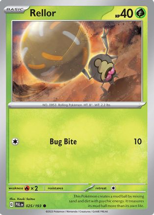 Rellor 025/193 - Reverse Holofoil SV02 Paldea Evolved - Common