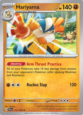 Hariyama 113/193 - Holofoil SV02 Paldea Evolved - Rare