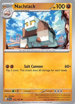 Naclstack 122/193 - Reverse Holofoil SV02 Paldea Evolved - Uncommon