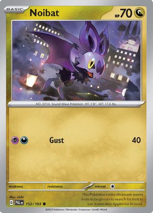 Noibat 152/193 - Reverse Holofoil SV02 Paldea Evolved - Common