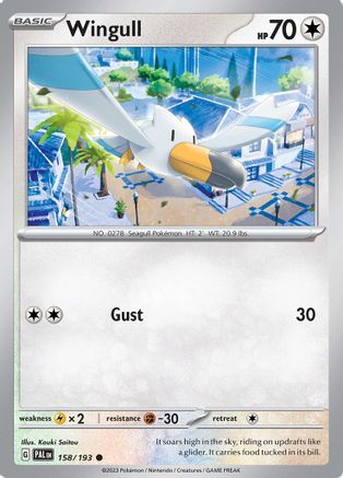 Wingull 158/193 - Reverse Holofoil SV02 Paldea Evolved - Common