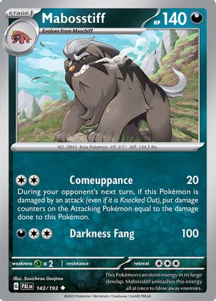 Mabosstiff 143/193 SV02 Paldea Evolved - Uncommon