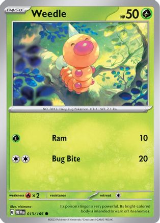 Weedle 013/165 SV Scarlet & Violet 151 - Common