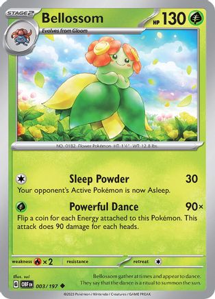 Bellossom 003/197 SV03 Obsidian Flames - Uncommon