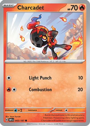 Charcadet 043/197 SV03 Obsidian Flames - Common