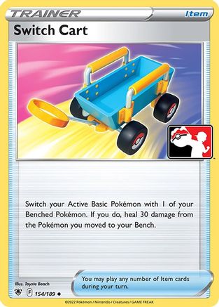 Switch Cart 154/189 - Holofoil Prize Pack Series Cards - Uncommon