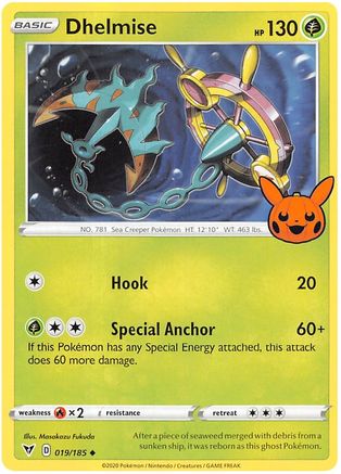 Dhelmise 019/185 Trick or Trade BOOster Bundle 2023 - Uncommon