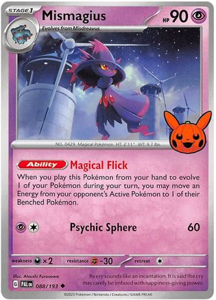 Mismagius 088/193 Trick or Trade BOOster Bundle 2023 - Uncommon