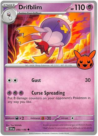 Drifblim 090/198 Trick or Trade BOOster Bundle 2023 - Uncommon