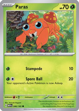 Paras 046/165 SV Scarlet & Violet 151 - Common