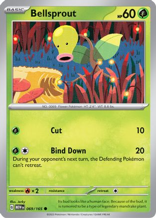 Bellsprout 069/165 - Reverse Holofoil SV Scarlet & Violet 151 - Common