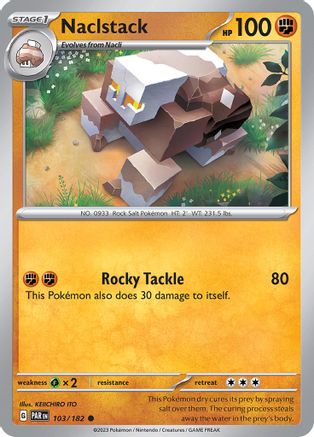 Naclstack 103/182 - Reverse Holofoil SV04 Paradox Rift - Common