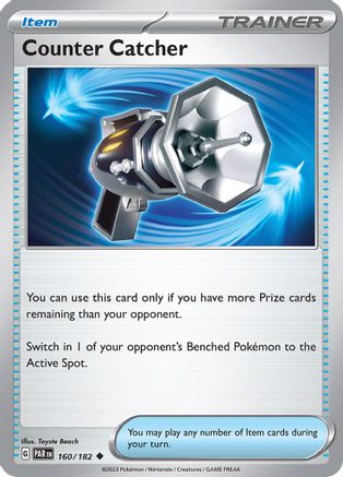 Counter Catcher 160/182 - Reverse Holofoil SV04 Paradox Rift - Uncommon