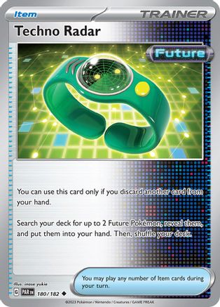 Techno Radar 180/182 - Reverse Holofoil SV04 Paradox Rift - Uncommon