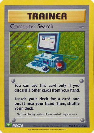 Computer Search (CLV) 020/034 - Holofoil Trading Card Game Classic - Classic Collection