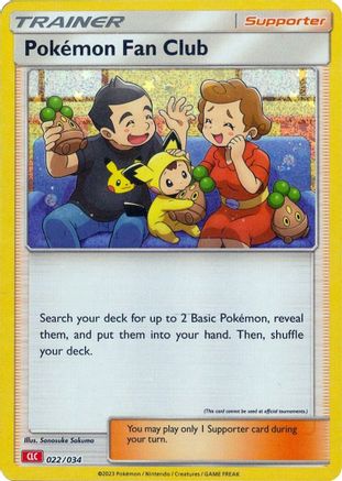 Pokemon Fan Club (CLC) 022/034 - Holofoil Trading Card Game Classic - Classic Collection