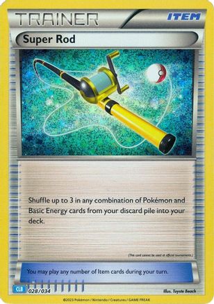 Super Rod (CLB) 028/034 - Holofoil Trading Card Game Classic - Classic Collection