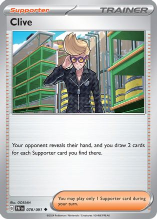 Clive 078/091 SV Paldean Fates - Uncommon