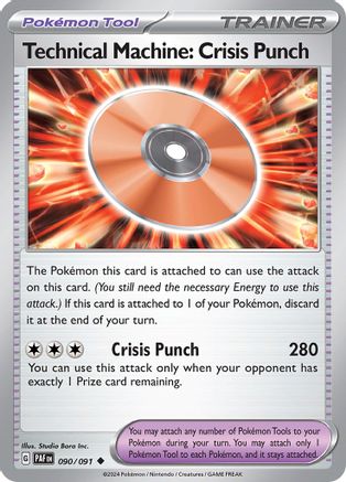 Technical Machine: Crisis Punch 090/091 SV Paldean Fates - Uncommon