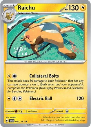 Raichu 052/162 SV05 Temporal Forces - Common